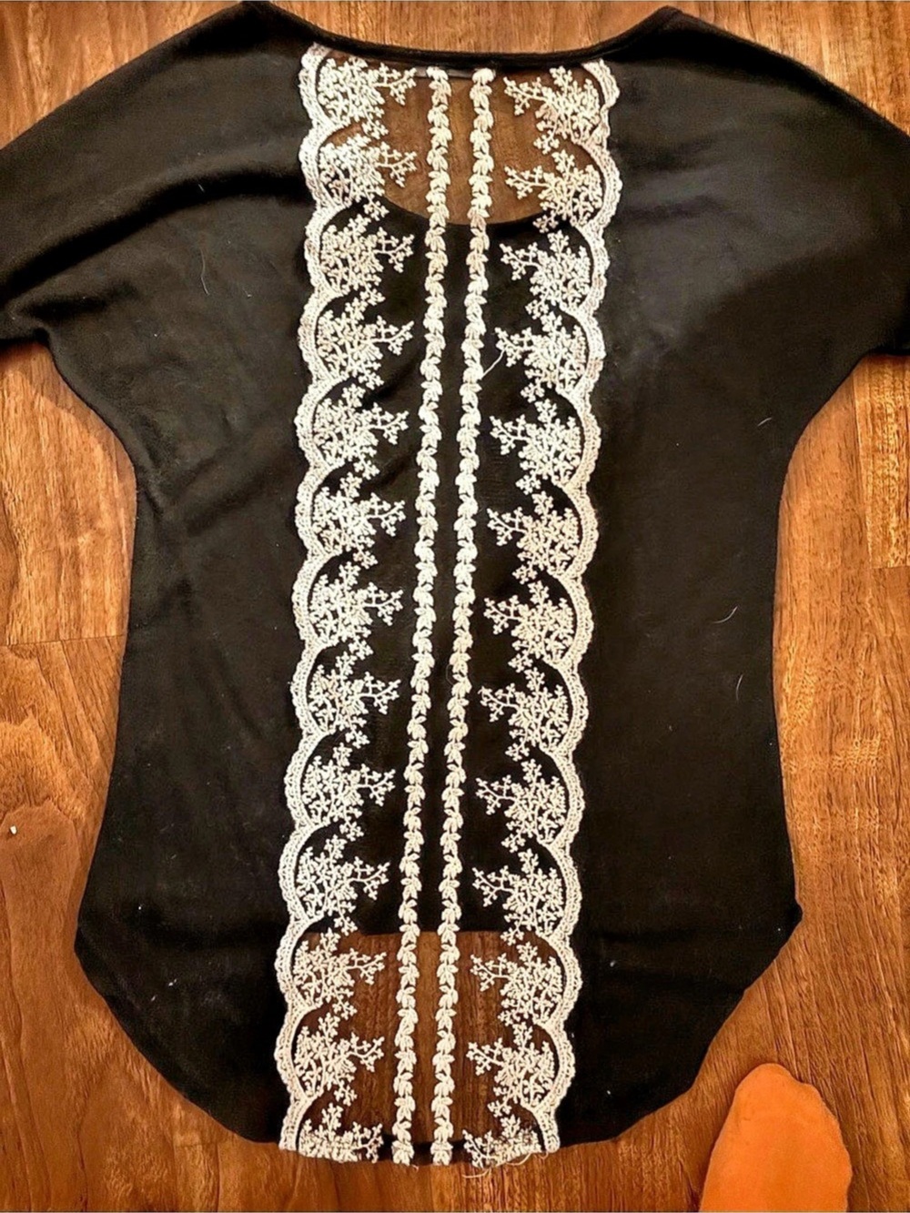 Charlotte Russe Black & White Lace Mini Dress Size XS
